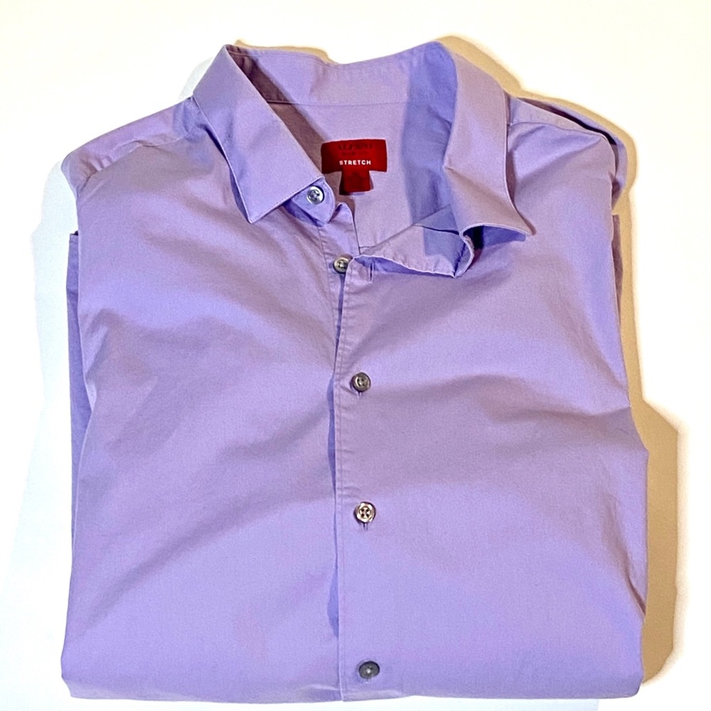 Alfani Purple Men’s Slim Fit Button Down Shirt XL